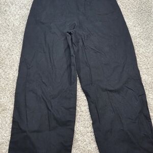 Old Navy Womens Size 12 Black Extra High-Rise Wide Leg Chino Workwear Pants NWOT